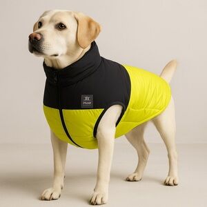 Pajar Pup Dog Winter Coat XL Neon Green Black Puffer Jacket